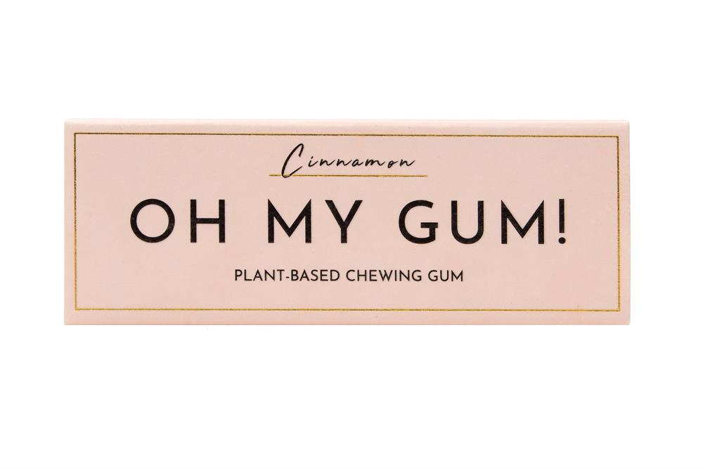 OH MY GUM! Plant Based Cinnamon Chewing Gum 19g, Oh My Gum