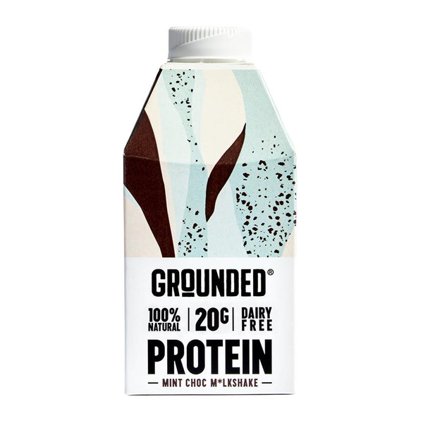 Mint Chocolate dairy free plant-based protein m*lkshakes 490ml., Grounded