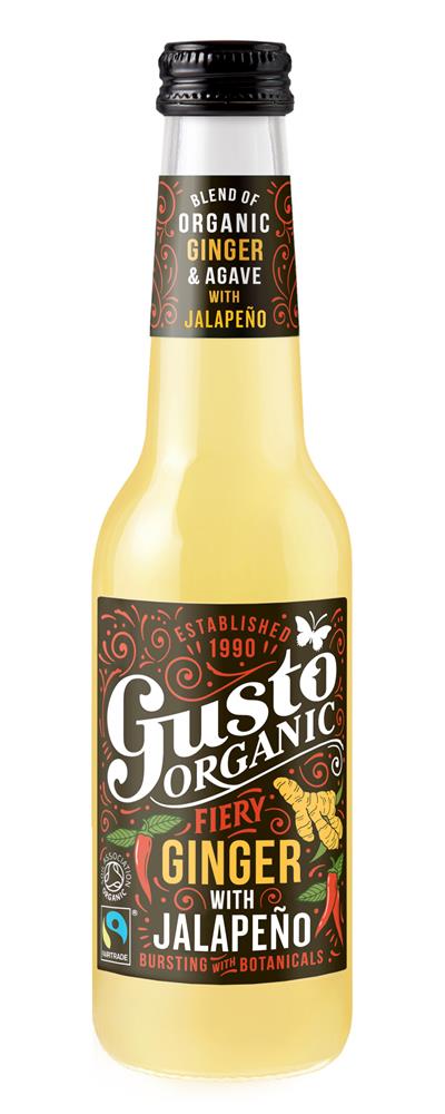 Gusto Organic Fairtrade Fiery Ginger with Jalapeno 275ml, Gusto