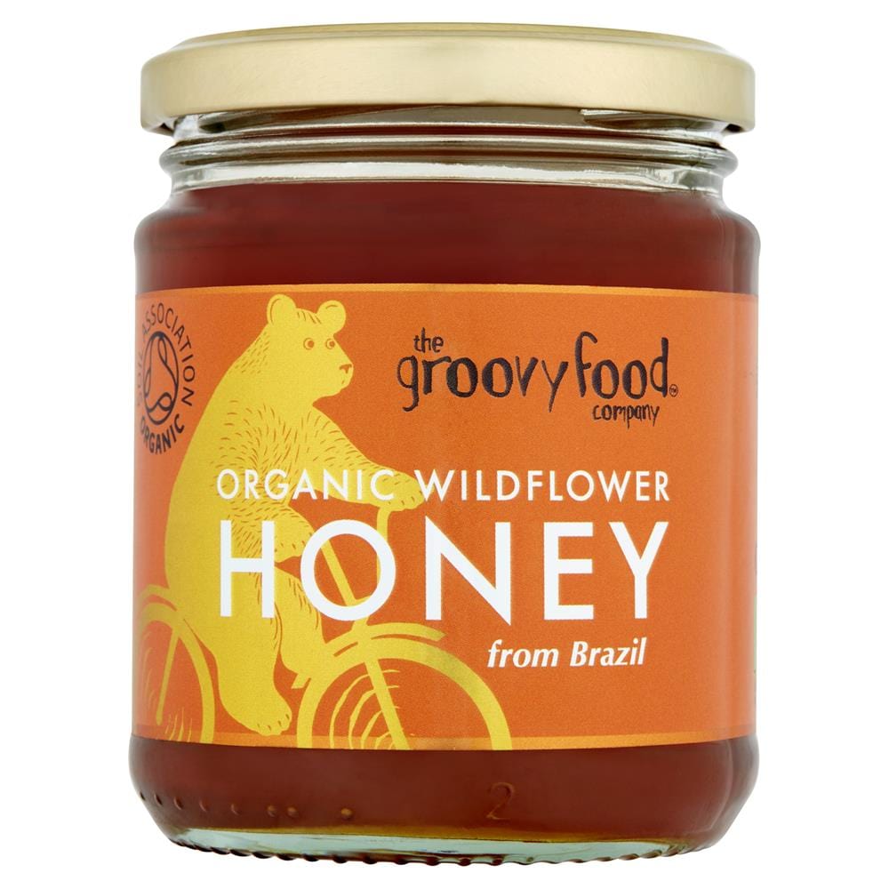 The Groovy Food Company Organic Brazilian Wildflower Honey 340g, Groovy Food