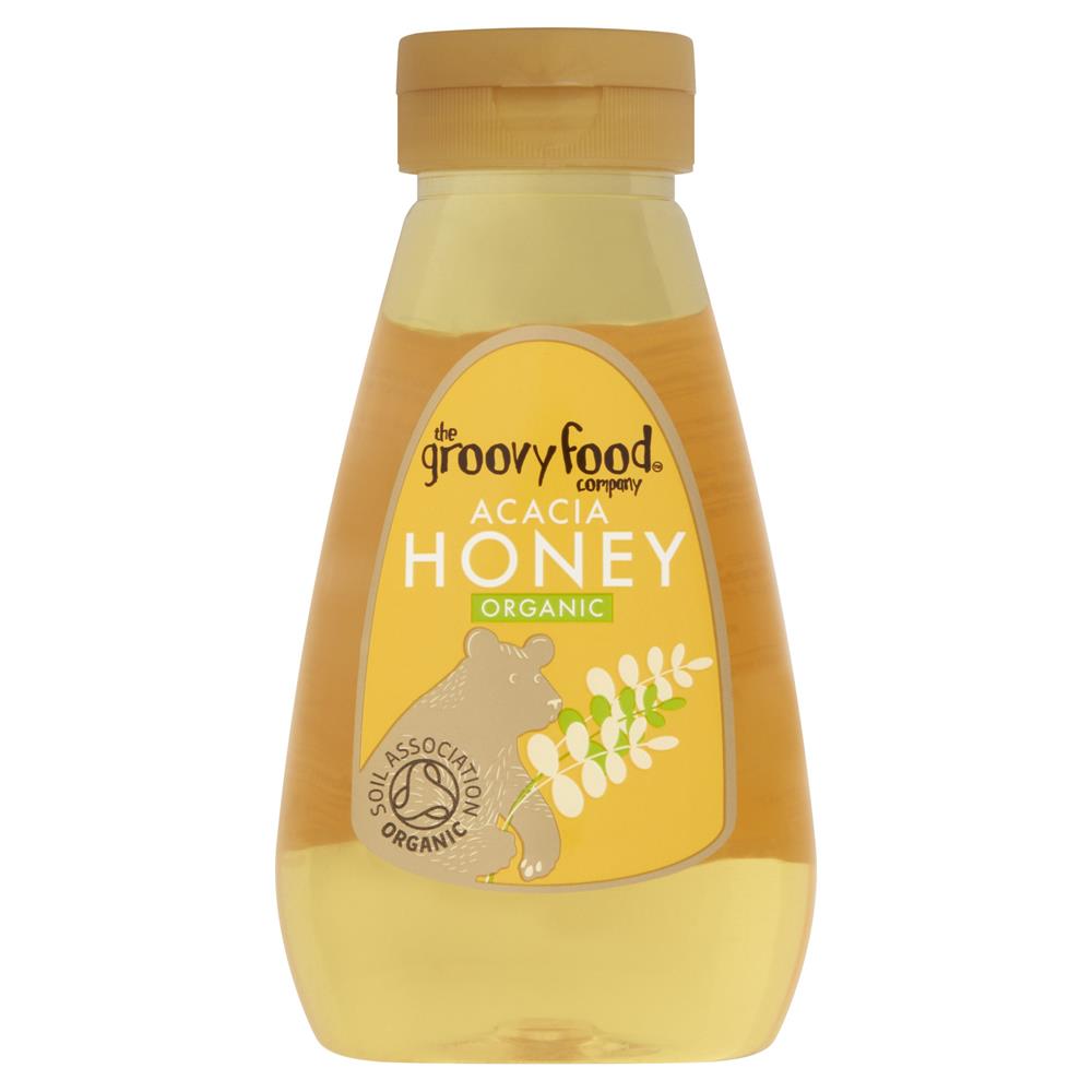 The Groovy Food Company Organic Squeezy Acacia Honey 340g, Groovy Food