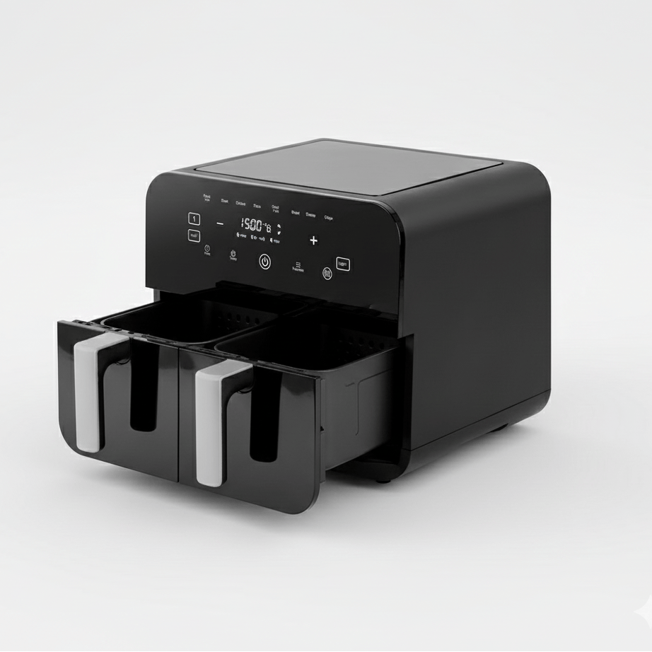 Welzo RapidPro 2000 XL zračna friteza od 10L – pametni zaslon osjetljiv na dodir, 8 unaprijed postavljenih postavki kuhanja, kuhanje s malo masnoće