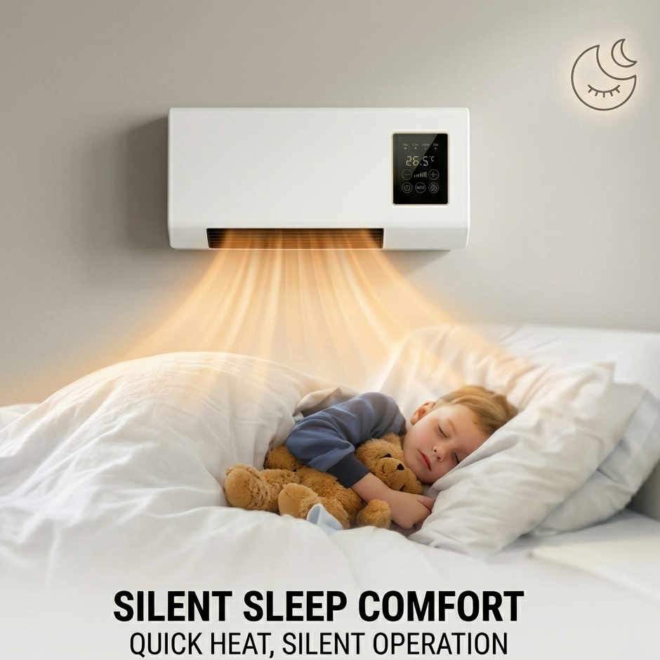 2-in-1-Wandklimaanlage und Heizlüfter