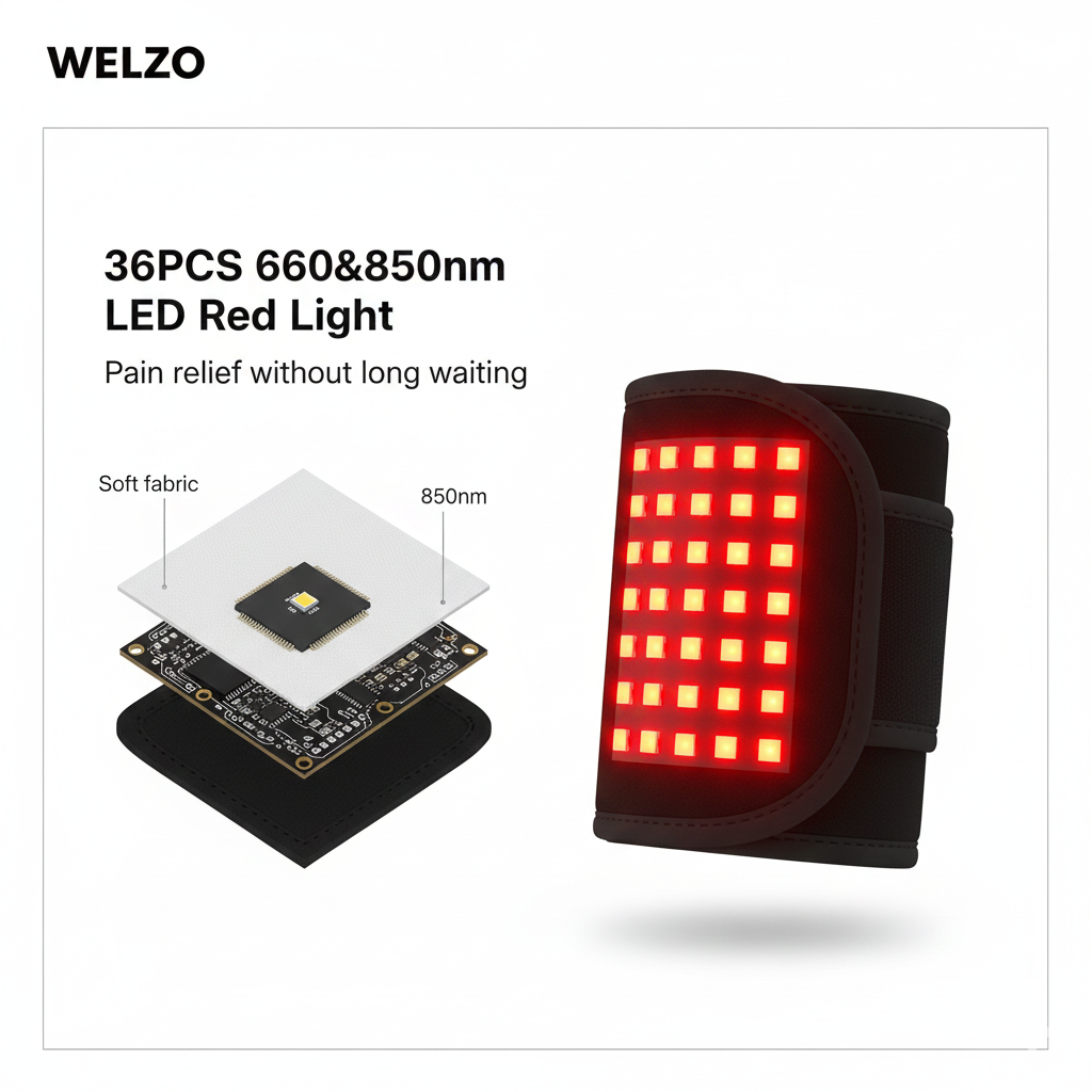 Welzo φορητό κόκκινο φως υπέρυθρης πλάτης