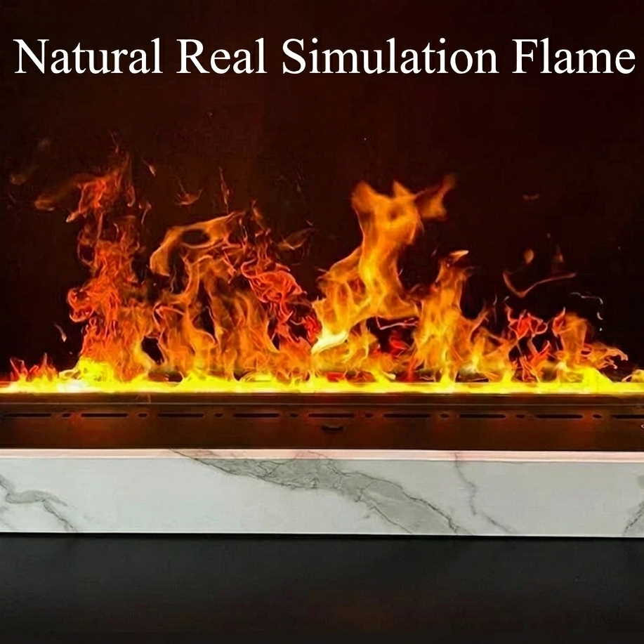 Welzo 3D-Wasserdampf-Elektrokamin – mehrfarbiger LED-Flammeneffekt