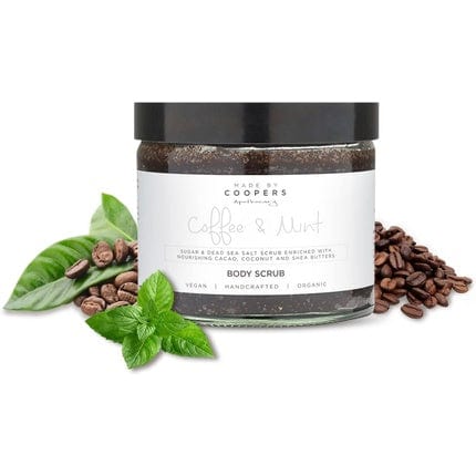 Made By Coopers Coffee Mint Sugar and Dead Sea Salt Body Scrub 250g