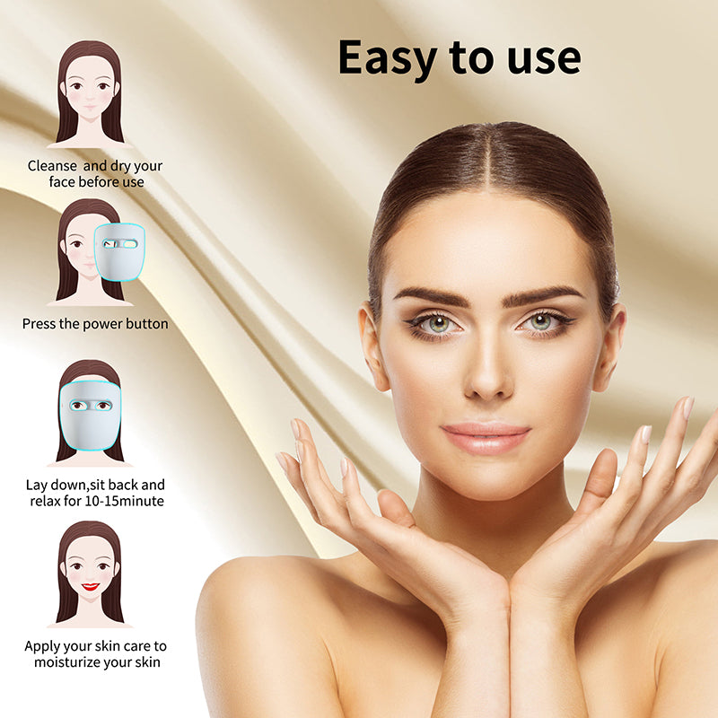 Kožni LED terapija crvenim svjetlom maska ​​maska ​​protiv starenja, kolageno pojačanje smanjuju bore