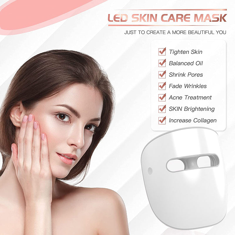 Kožni LED terapija crvenim svjetlom maska ​​maska ​​protiv starenja, kolageno pojačanje smanjuju bore