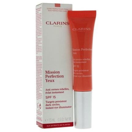 Clarins Mission Dark Circles Instant Eye Illuminator Sunscreen SPF15 0.5oz