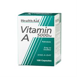 Vitamin A 5000iu - 100 Capsules, HealthAid