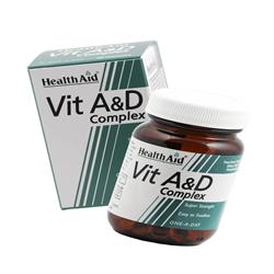 Vit A & D Complex  Capsules 60's, HealthAid