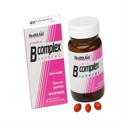 Vitamin B Complex Supreme  Capsules 90's, HealthAid