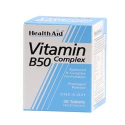 Vit B50 Complex - Prolonged Release Tablets  30's, HealthAid