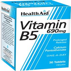 Calcium Pantothenate (Vitamin B5) 750mg - Prolonged Release   Tab, HealthAid