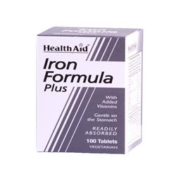 Iron Formula Plus - 100 Tablets, HealthAid