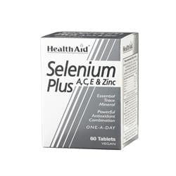 Selenium Plus (Vitamins A C E & Zinc)   Tablets 60's, HealthAid