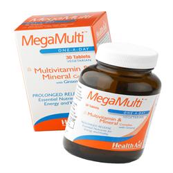 Mega-Multi's (with Ginseng)   Tablets 30's, HealthAid