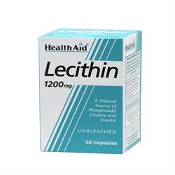 Lecithin 1200mg (unbleached) Capsules 50's, HealthAid