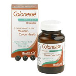 Colonease (Peppermint & Aloe Vera Plus) - 30 Capsules, HealthAid