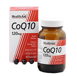 CoQ-10 120mg - 30 capsules, HealthAid