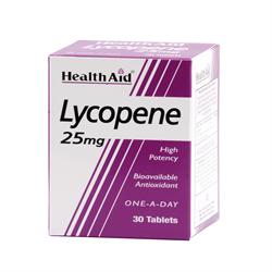 Lycopene 25mg - 30 Tablets, HealthAid