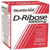 D-Ribose 1000mg - 90 Tablets, HealthAid