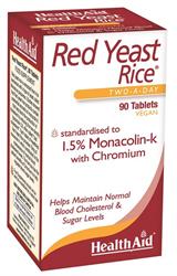 Red Yeast Rice - 90 Tablets, HealthAid