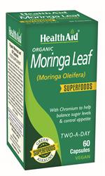 Organic Moringa Leaf - 60 Capsules, HealthAid