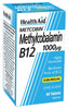 Methylcobalamin 1000mcg B12 - 60 Tablets, HealthAid