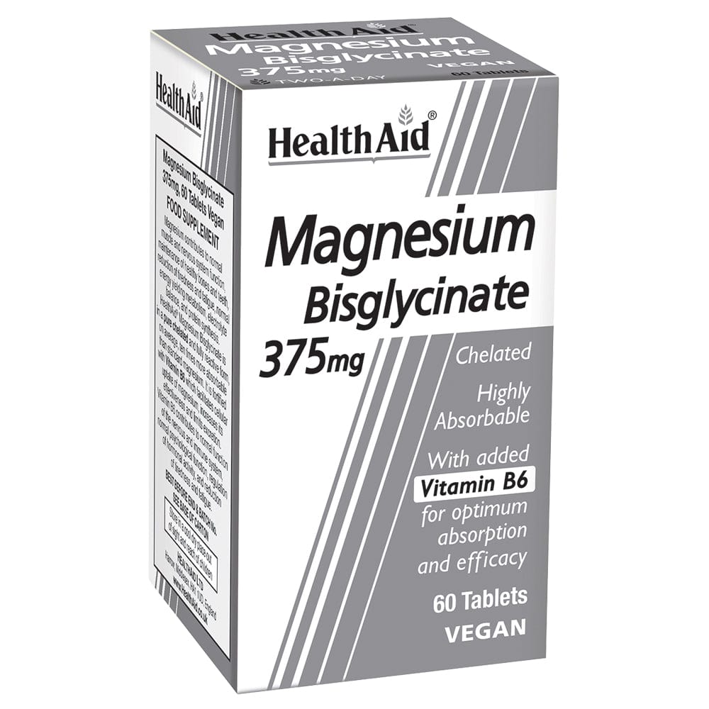 Magnesium Bisglycinate 60 Tablets, HealthAid