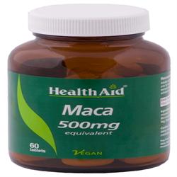 Maca 500mg Equivalent - 60 Tablets, HealthAid