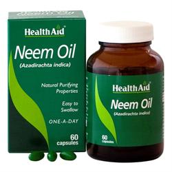 Neem Oil - 60 Capsules, HealthAid