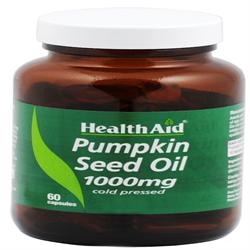 Pumpkin Seed Oil 1000mg Equivalent Capsules 60's, HealthAid