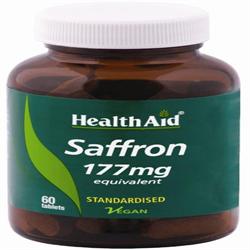 Saffron 177mg Equivalent - 60 Capsules, HealthAid