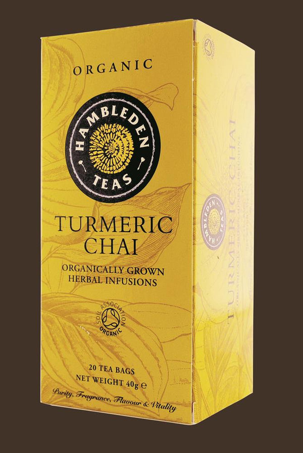 Hambleden Herbs Organic Turmeric Chai teabags 40g, Hambleden Herbs