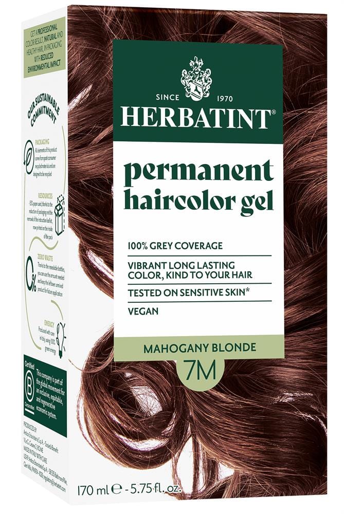 Mahogany Blonde Ammonia Free hair Colour 7M 150ml, Herbatint