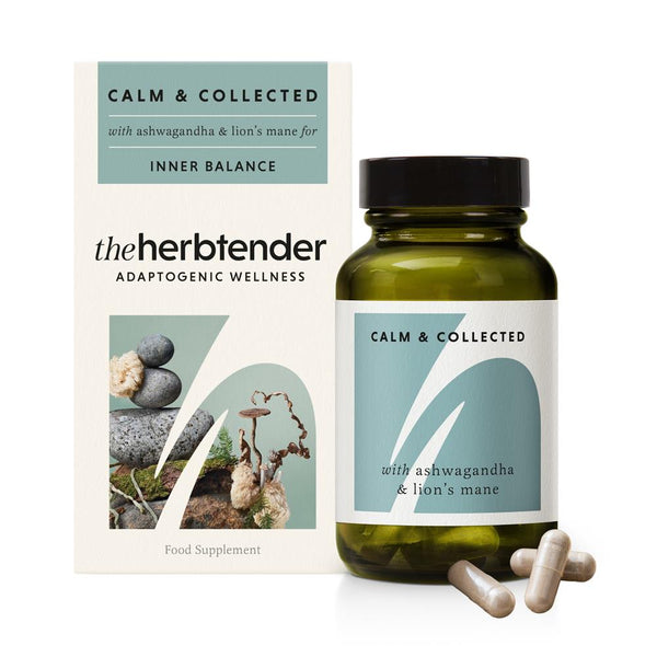 Calm & Collected with Ashwagandha & Lion's Mane for Inner Balance, The Herbtender