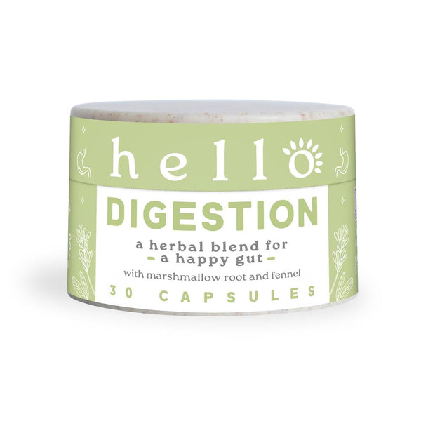 Hello Digestion complete digestive support 400mg 30 caps, Hello Wellness