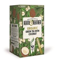 Organic Green Tea & Coconut 20 bags, Heath And Heather