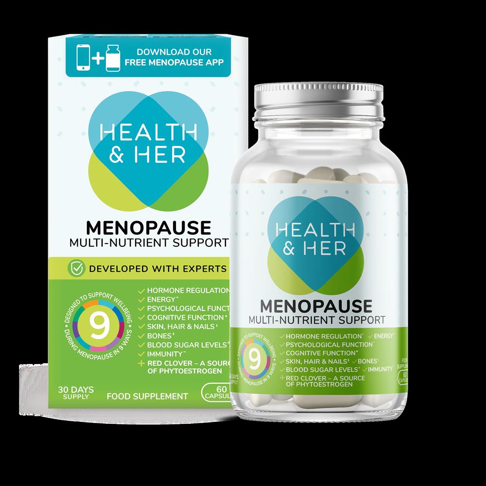 Health & Her Menopause Multi Nutrient Supplement 60 Capsules, Health & Her