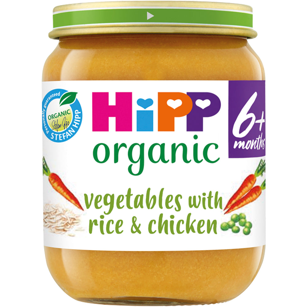 Vegetables with Rice & Chicken 125g, Hipp