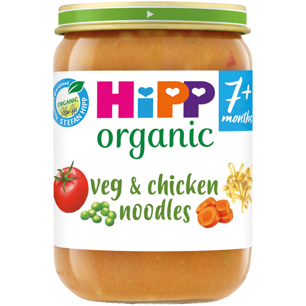 Organic Vegetables with Noodles & Chicken 190g, Hipp