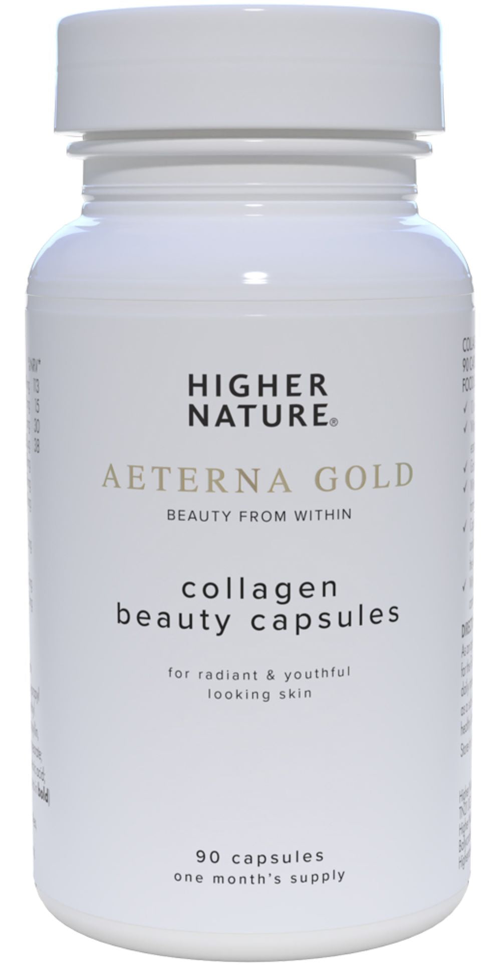 Aeterna Gold Collagen Beauty Capsules 90's, Higher Nature