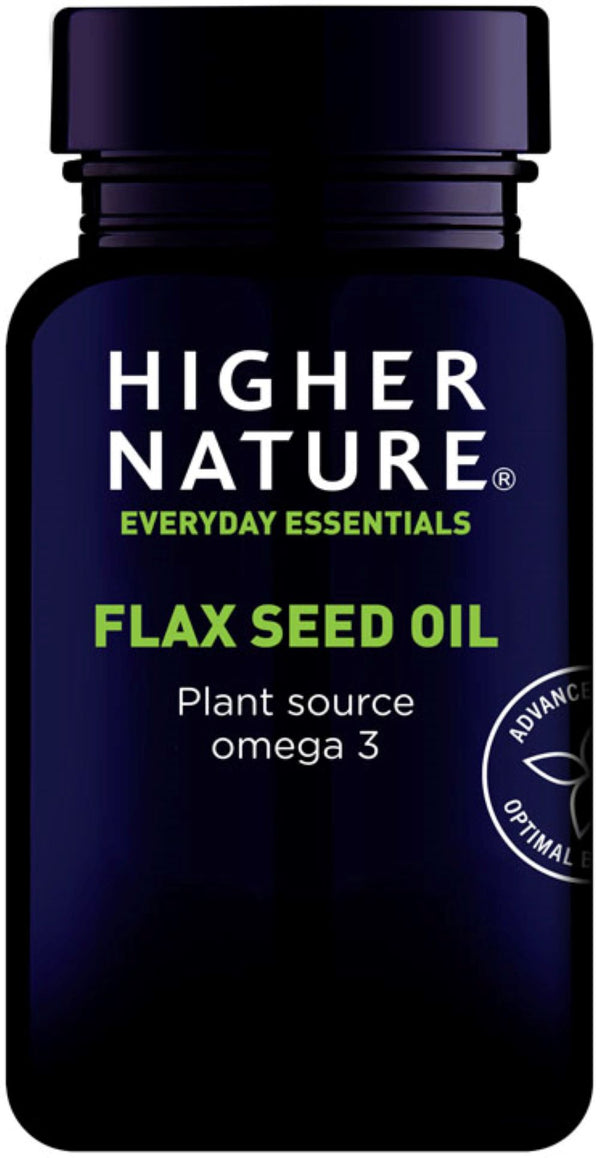 Organic Flax Seed Oil 180 Capsules, Higher Nature