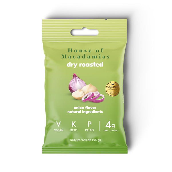 House of Macadamias  Dry Roasted Nuts Onion 40g, House of Macadamias