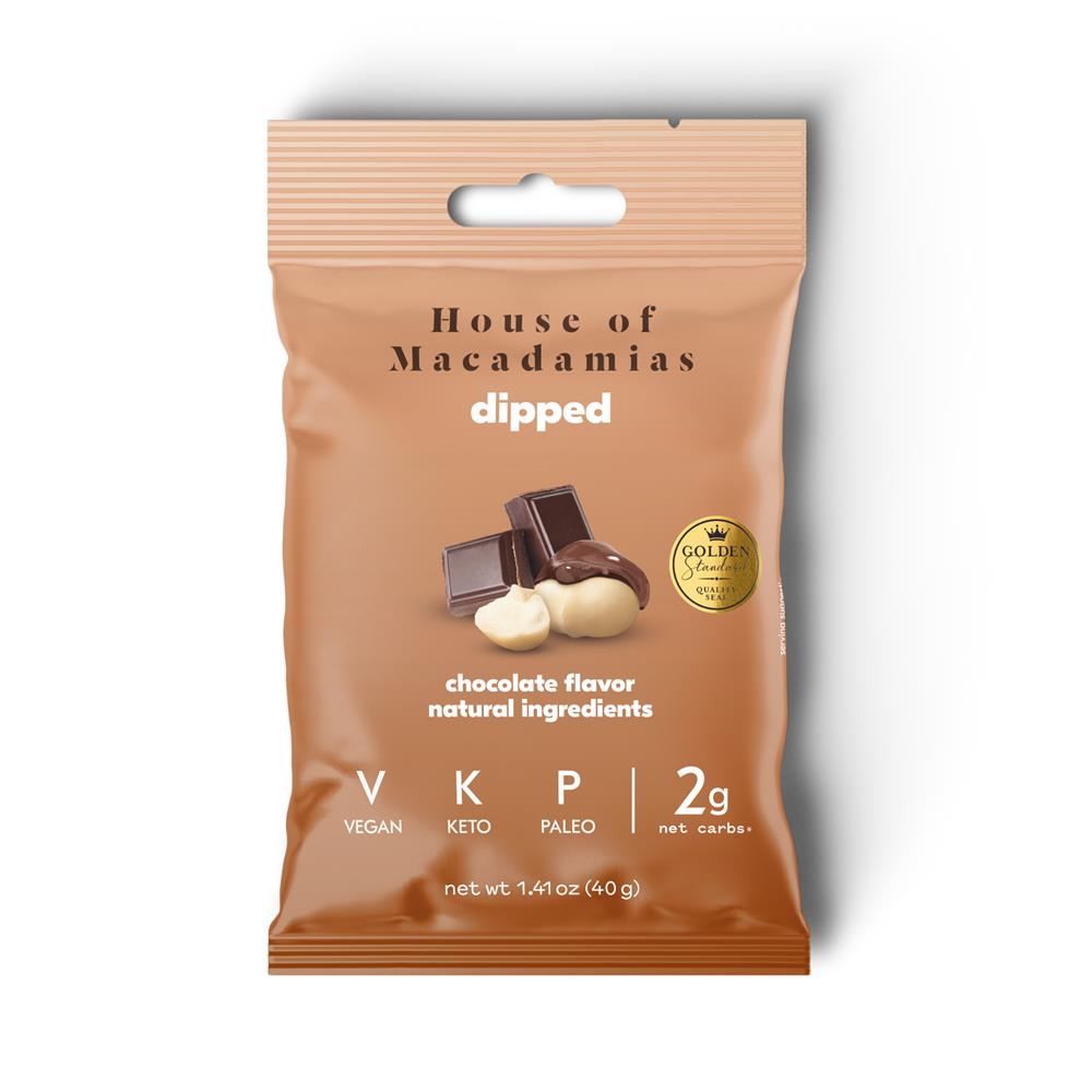 House of Macadamias Dipped Nuts Chocolate 40g, House of Macadamias