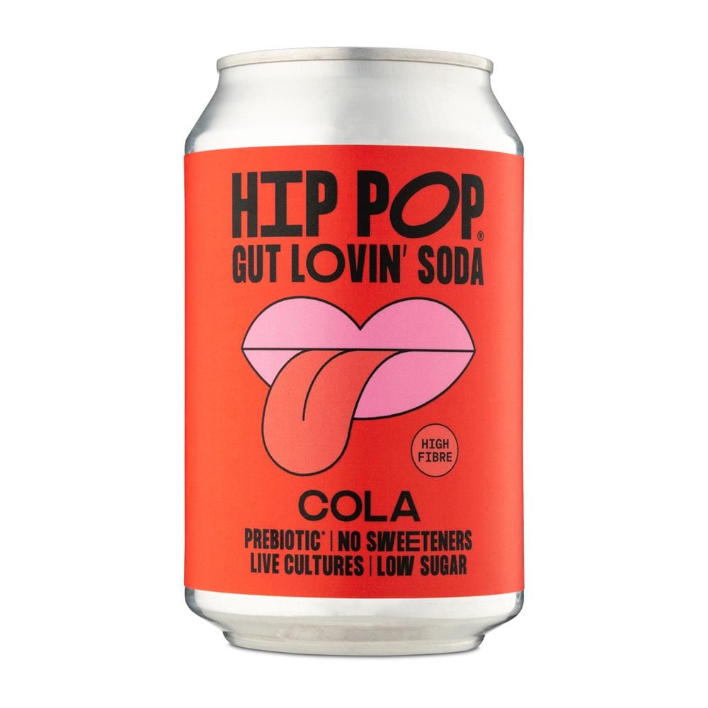 Hip Pop Gut Lovin' Soda Cola 330 ml (case of 12 cans), Hip Pop