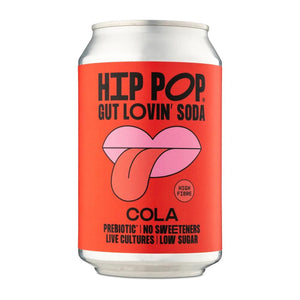 Hip Pop Gut Lovin' Soda Cola 330 ml (case of 12 cans), Hip Pop