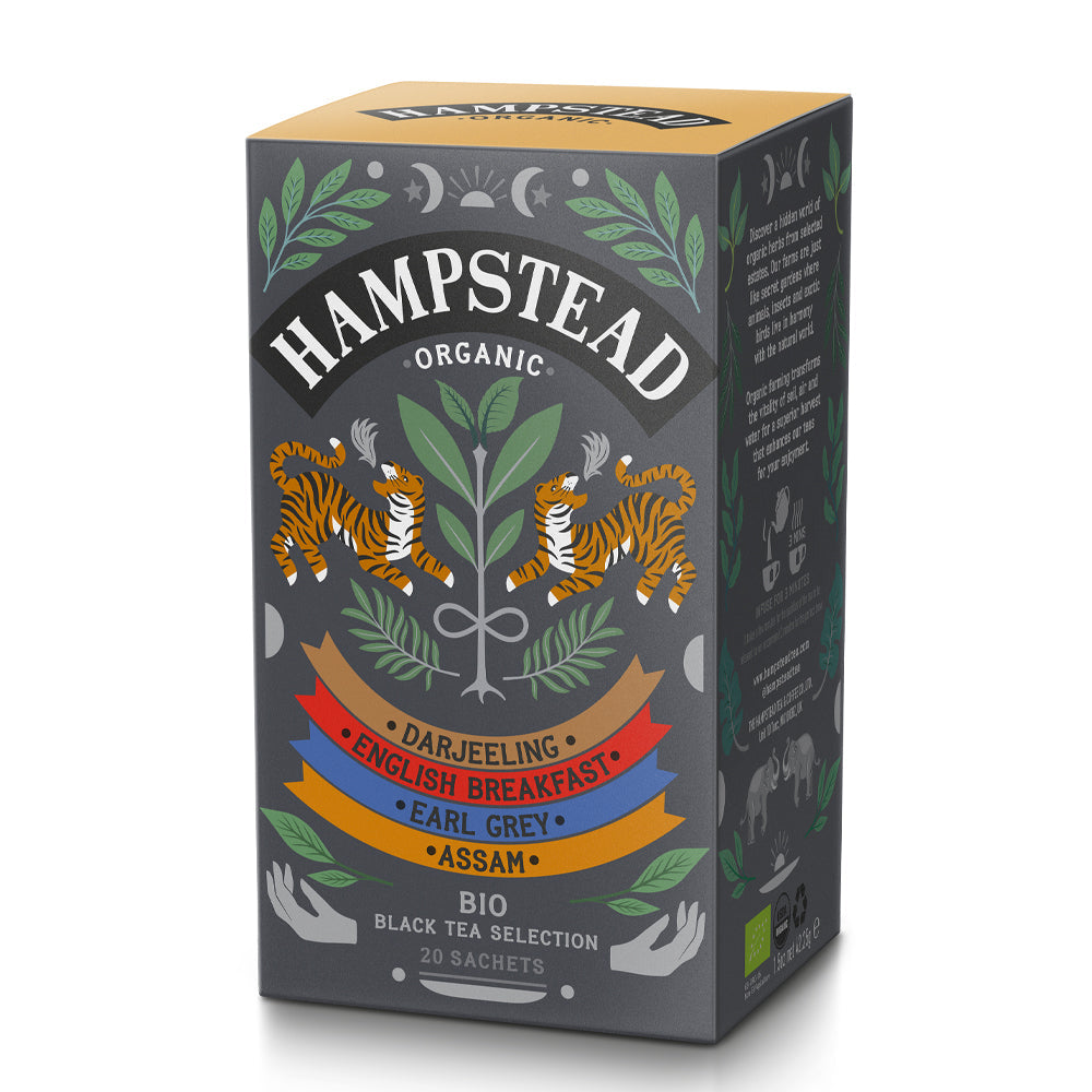 Organic Hampstead Tea Black Tea Selection 20 Sachets, Hampstead Tea