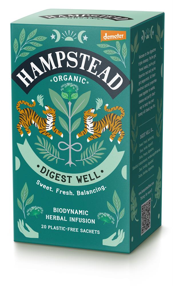 Organic Digest Well 20 Bag, Hampstead Tea